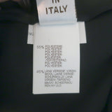 Brunello Cucinelli Metallic-Striped Pleated Midi Skirt Black/Gold Size 44