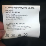 Comme des Garcons Peter Pan Collar Shirt Black Cupro Size Small Long Sleeve Top