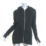 Zadig & Voltaire Salma We Amour Zip-Up Hoodie Sweater Black Size Extra Small
