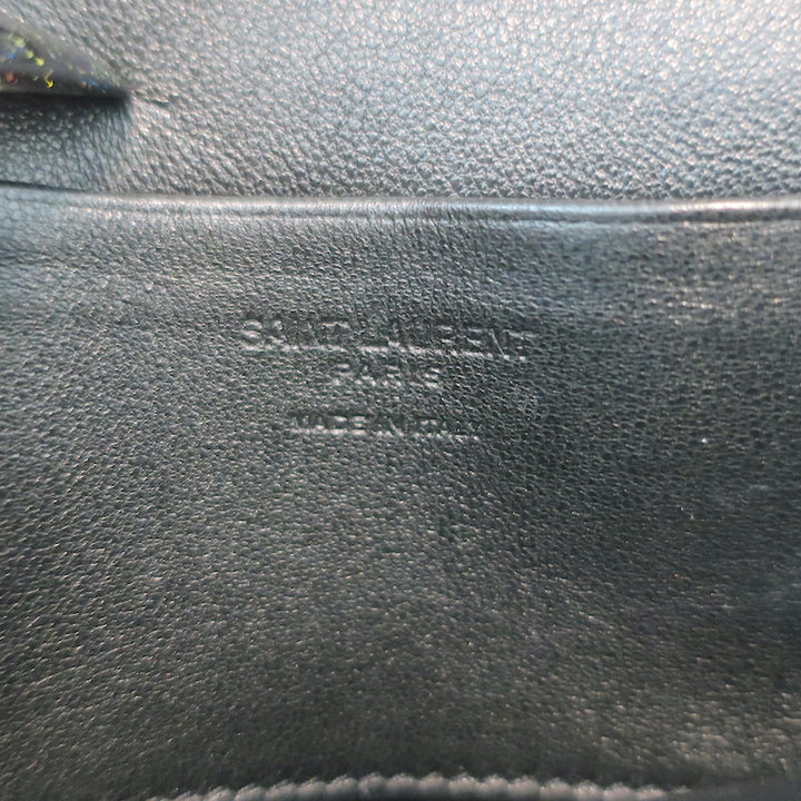 Saint Laurent Calypso Mini Chain Strap Bag Black Padded Lambskin Leather