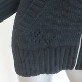 Zadig & Voltaire Salma We Amour Zip-Up Hoodie Sweater Black Size Extra Small