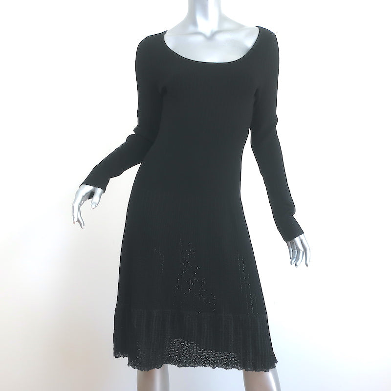 Ralph Lauren Black Label Long Sleeve Skater Dress Black Stretch Knit S Celebrity Owned Ralph Lauren Black Label Long Sleeve Skater Dress Black Stretch Knit S Celebrity Owned