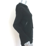 Zadig & Voltaire Salma We Amour Zip-Up Hoodie Sweater Black Size Extra Small