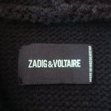 Zadig & Voltaire Salma We Amour Zip-Up Hoodie Sweater Black Size Extra Small