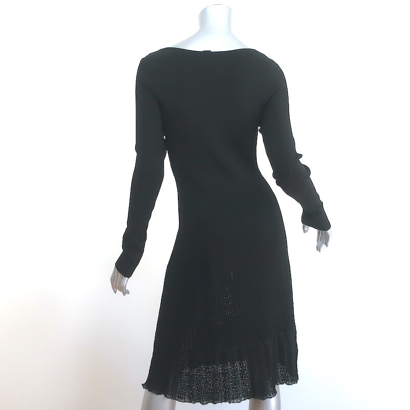 Ralph Lauren Black Label Long Sleeve Skater Dress Black Stretch Knit S Celebrity Owned Ralph Lauren Black Label Long Sleeve Skater Dress Black Stretch Knit S Celebrity Owned