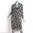 R13 Long Leopard Cashmere Cardigan Beige Size Extra Small