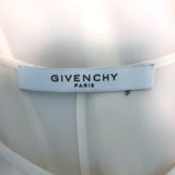 Givenchy Half-Placket Blouse Cream Silk Size 38 Short Sleeve Top