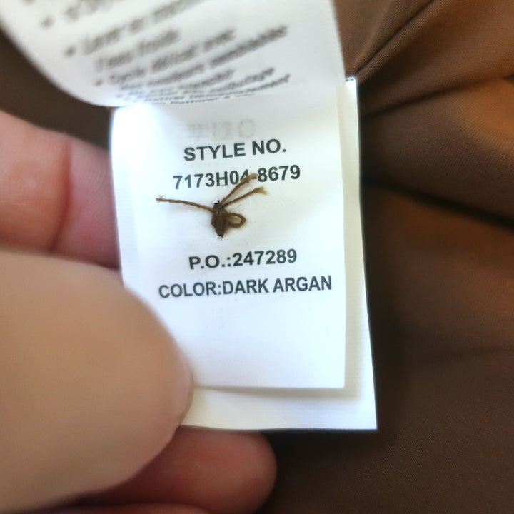 PAIGE Mayslie Vegan Leather Mini Shirt Dress Brown Size Extra Large NEW