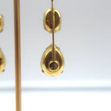 Jennifer Behr Allanah Triple Drop Earrings Red & Pink Crystal