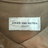 Dries Van Noten Belted Military Shirtdress Brown Cotton Size 38
