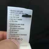 PAIGE Abriana Flare Cuff Shirt Black Satin Size Large Long Sleeve Blouse NEW