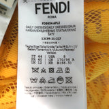 Fendi FF Fisheye Lace Long Sleeve Shirtdress Marigold Size 44