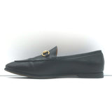 Gucci Jordaan Horsebit Loafers Black Leather Size 38