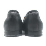 Gucci Jordaan Horsebit Loafers Black Leather Size 38
