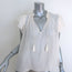 Ulla Johnson Reine Tassel Top Ivory Swiss Dot Chiffon Size 6 Cap Sleeve Blouse