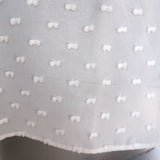 Ulla Johnson Reine Tassel Top Ivory Swiss Dot Chiffon Size 6 Cap Sleeve Blouse