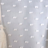 Ulla Johnson Reine Tassel Top Ivory Swiss Dot Chiffon Size 6 Cap Sleeve Blouse