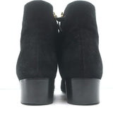 The Row Ambra Ankle Boots Black Suede Size 38 Pointed Toe Booties