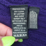 Ralph Lauren Collection Cashmere Buckled Sweater Purple Cable Knit Size Small