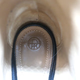 The Row Ambra Ankle Boots Black Suede Size 38 Pointed Toe Booties