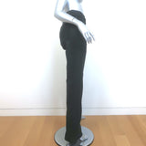 PAIGE High Rise Laurel Canyon Jeans Black Coated Stretch Denim Size 31 NEW