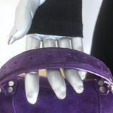 Proenza Schouler Medium PS1 Satchel Purple Suede Crossbody Bag