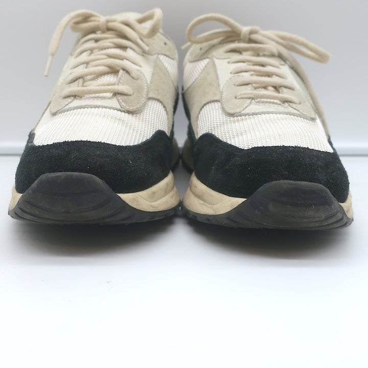 Woman by Common Projects Track 80 Sneakers Black Suede &amp; White Mesh Size 38