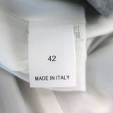 Brunello Cucinelli Sequin-Striped Double Breasted Blazer Gray Wool Size 42