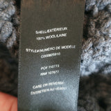 Alice + Olivia Cowl Neck Sweater Charcoal Wool Mixed Knit Size Large