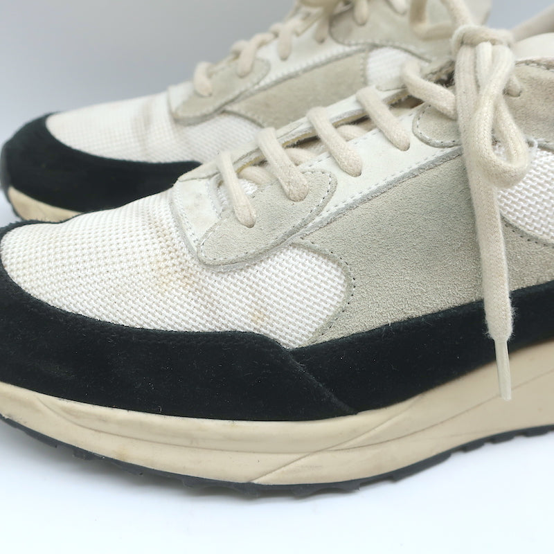 Woman by Common Projects Track 80 Sneakers Black Suede &amp; White Mesh Size 38