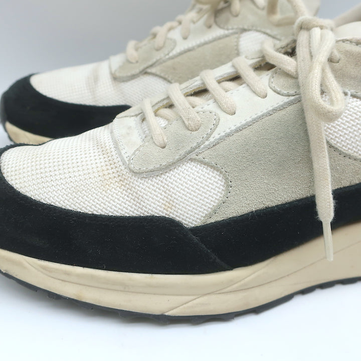 Woman by Common Projects Track 80 Sneakers Black Suede &amp; White Mesh Size 38