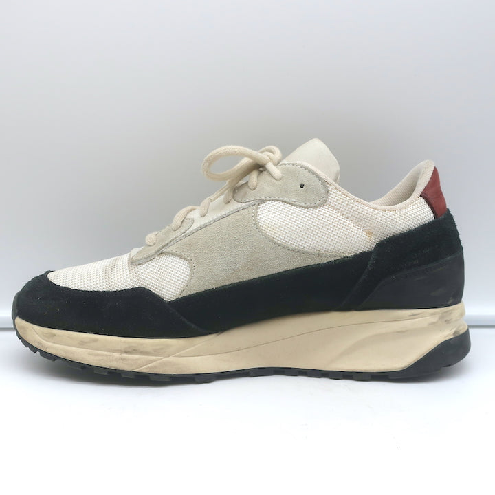 Woman by Common Projects Track 80 Sneakers Black Suede &amp; White Mesh Size 38