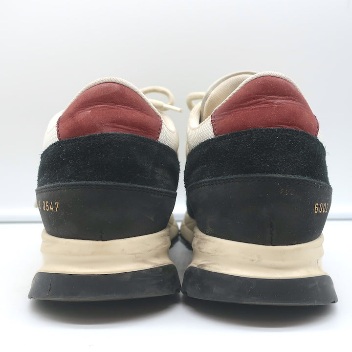 Woman by Common Projects Track 80 Sneakers Black Suede &amp; White Mesh Size 38