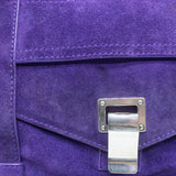 Proenza Schouler Medium PS1 Satchel Purple Suede Crossbody Bag