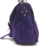 Proenza Schouler Medium PS1 Satchel Purple Suede Crossbody Bag