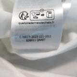 McQueen Corset Shirt White Cotton Poplin Size 46 Short Sleeve Blouse