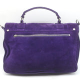 Proenza Schouler Medium PS1 Satchel Purple Suede Crossbody Bag
