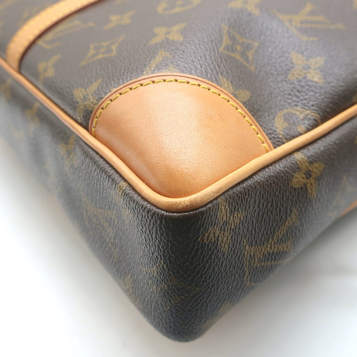 Louis Vuitton Porte-Documents Voyage Monogram Canvas Bag Brown