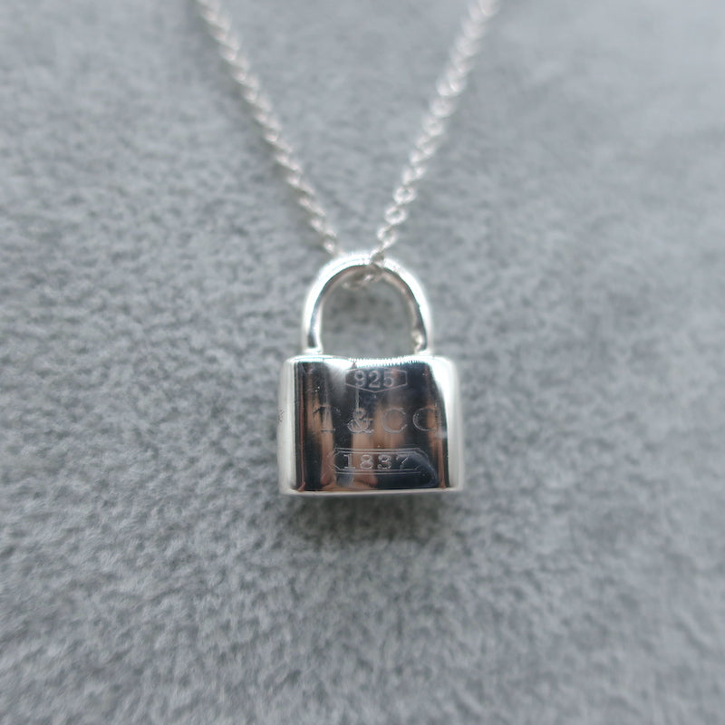 Tiffany &amp; Co. 1837 Padlock Necklace Sterling Silver