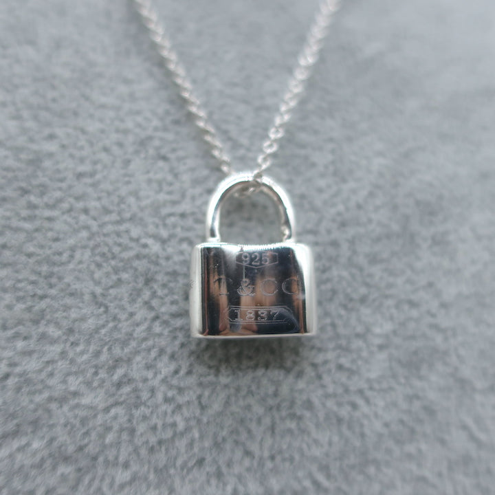 Tiffany &amp; Co. 1837 Padlock Necklace Sterling Silver