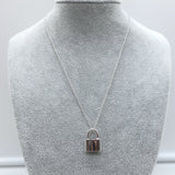 Tiffany & Co. 1837 Padlock Necklace Sterling Silver