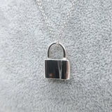 Tiffany & Co. 1837 Padlock Necklace Sterling Silver