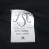 LoveShackFancy Maxi Dress Beth Black Lace-Trimmed Cotton Size Medium