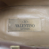 Valentino Rockstud Caged Ballet Flats Nude Patent Leather Size 41