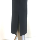 The Row Thilde Slit-Front Skinny Pants Black Stretch Jersey Size Large