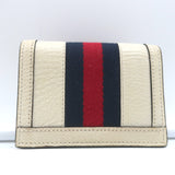 Gucci GG Ophidia Card Case Wallet Cream Leather