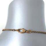 Gucci GG Faux Pearl Lion Head Pendant Necklace Brass