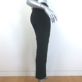 The Row Thilde Slit-Front Skinny Pants Black Stretch Jersey Size Large