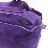 Proenza Schouler Medium PS1 Satchel Purple Suede Crossbody Bag