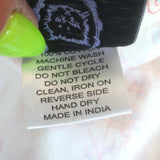 Thierry Colson Marieke Midi Wrap Dress White Floral Print Cotton Size Medium